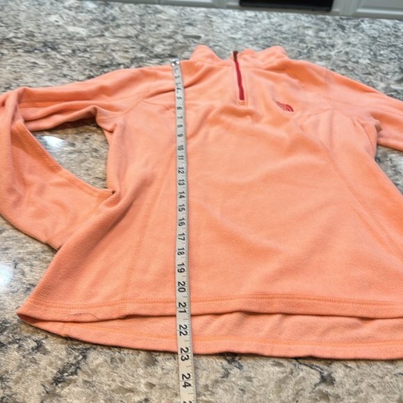 The North Face | Orange Quarter Zip Polartec Classic Fleece Shirt Size S Small - Picture 7 of 14